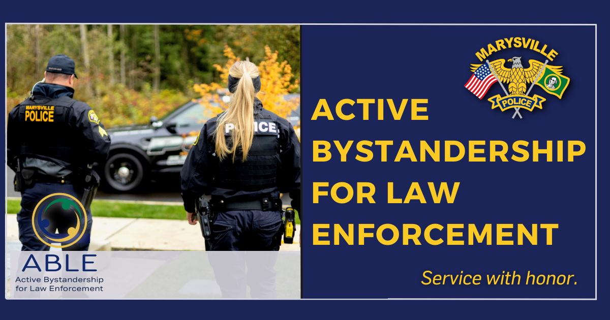 Marysville Police Department ABLE training