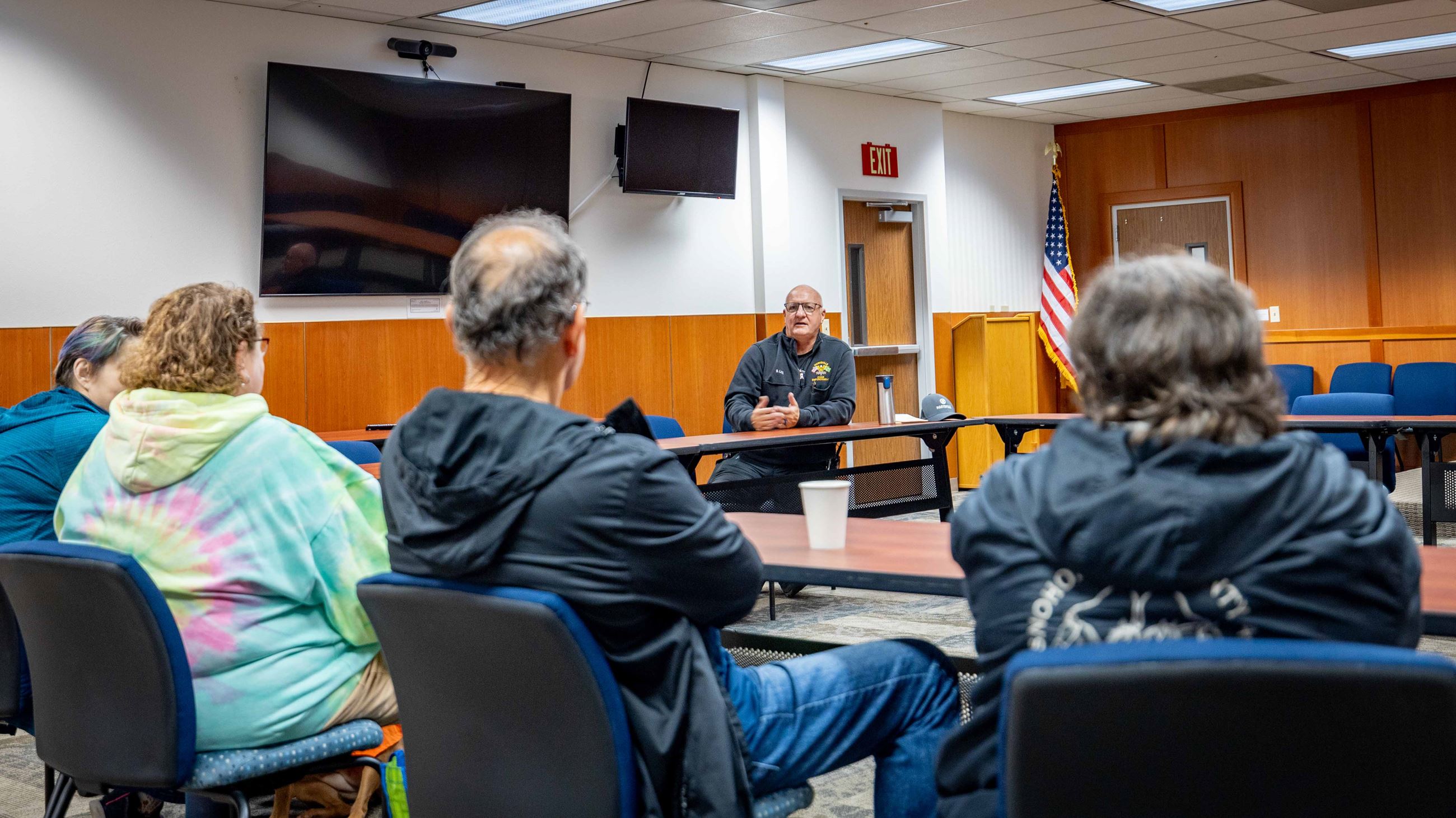 Code Enforcement chat at Community Center 10-16-23-0418