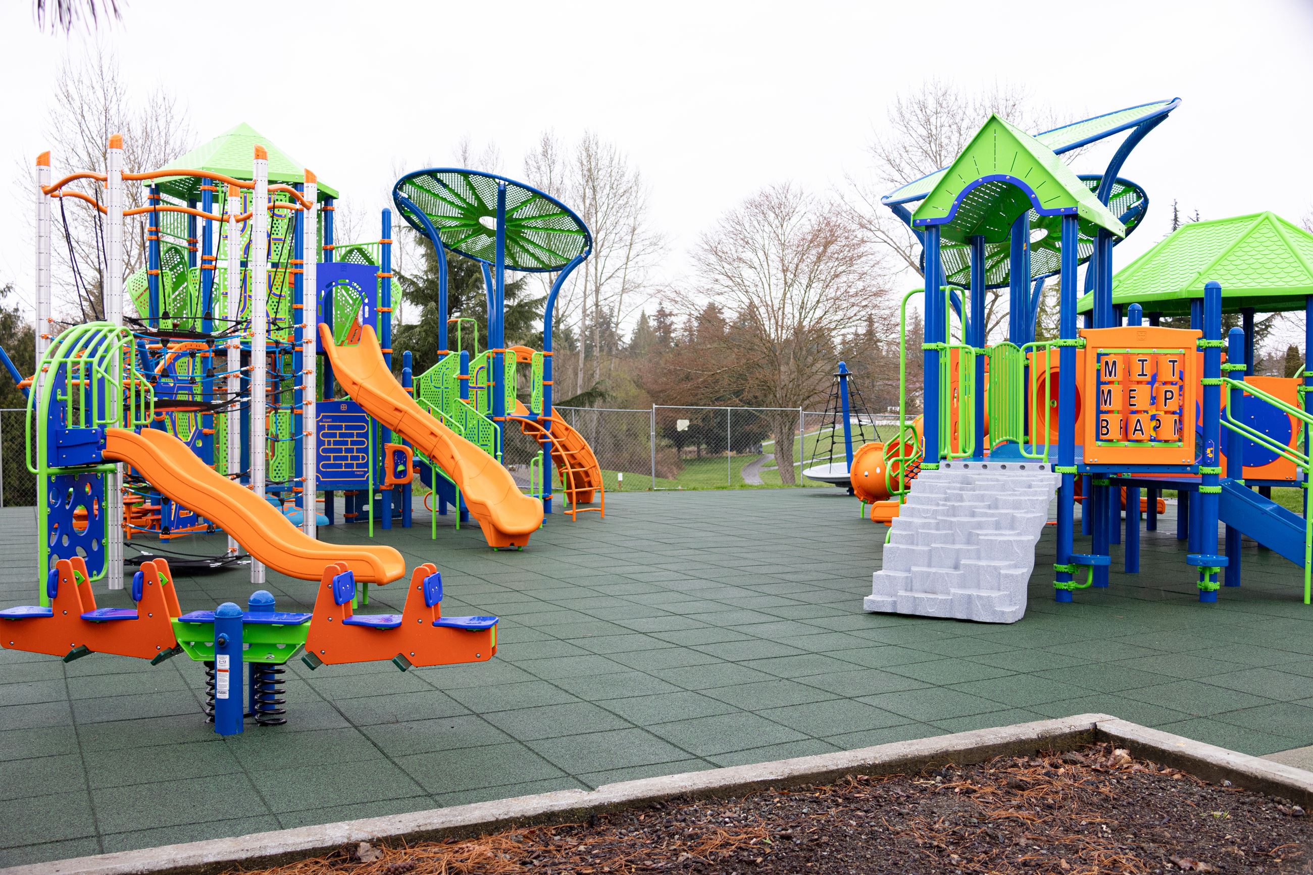 Jennings Nature Park new playground equipment March 2024