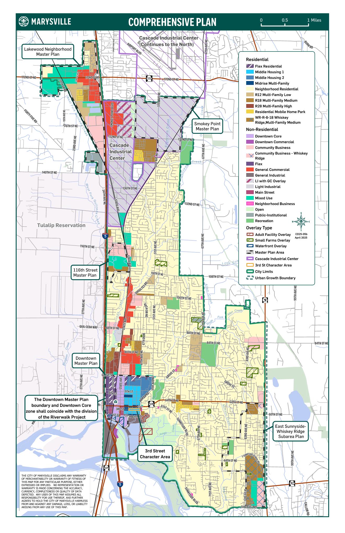 Image of zoning map after adoption of single residential zoning, Neighborhood Residential 