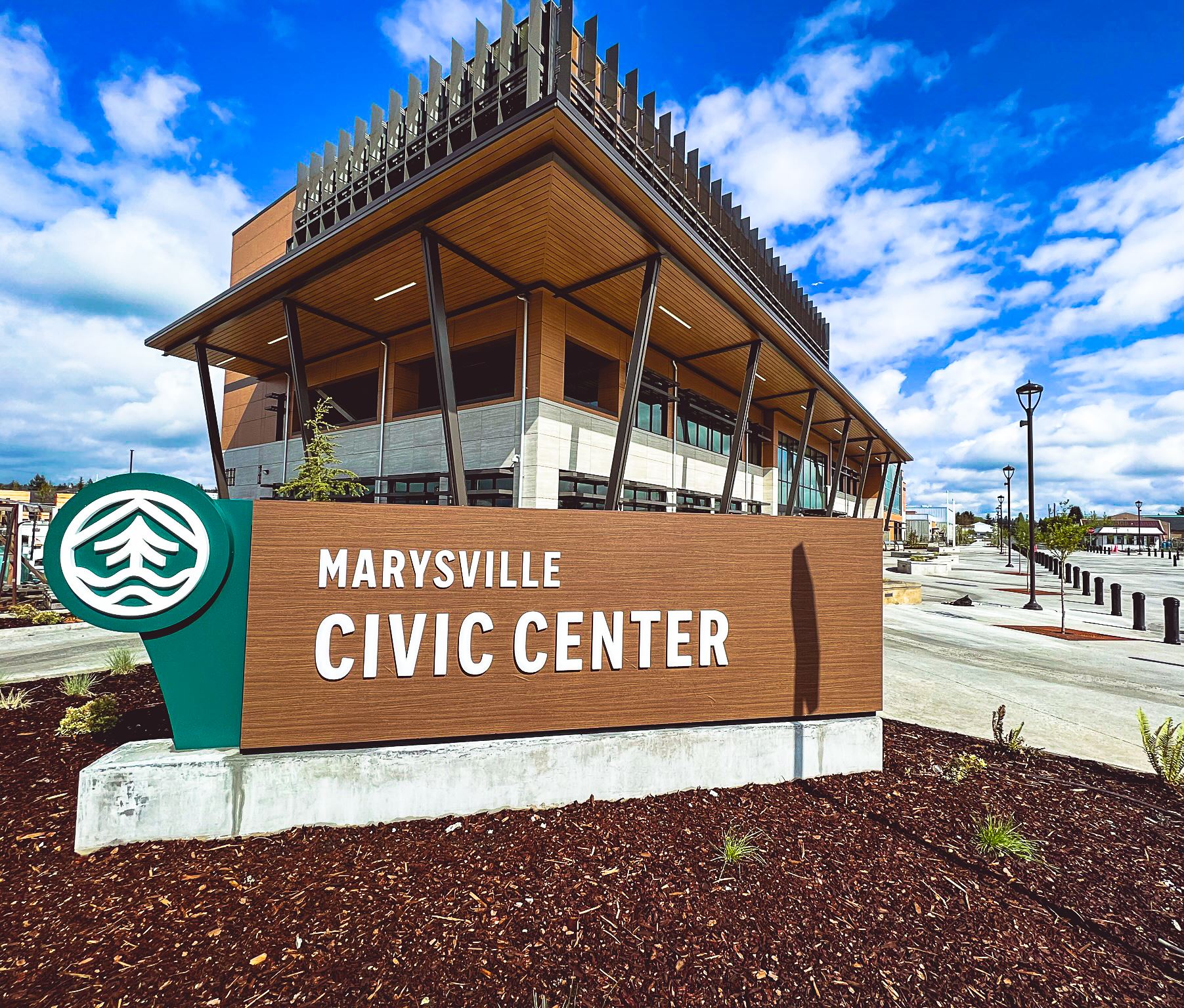 Civic Center sign