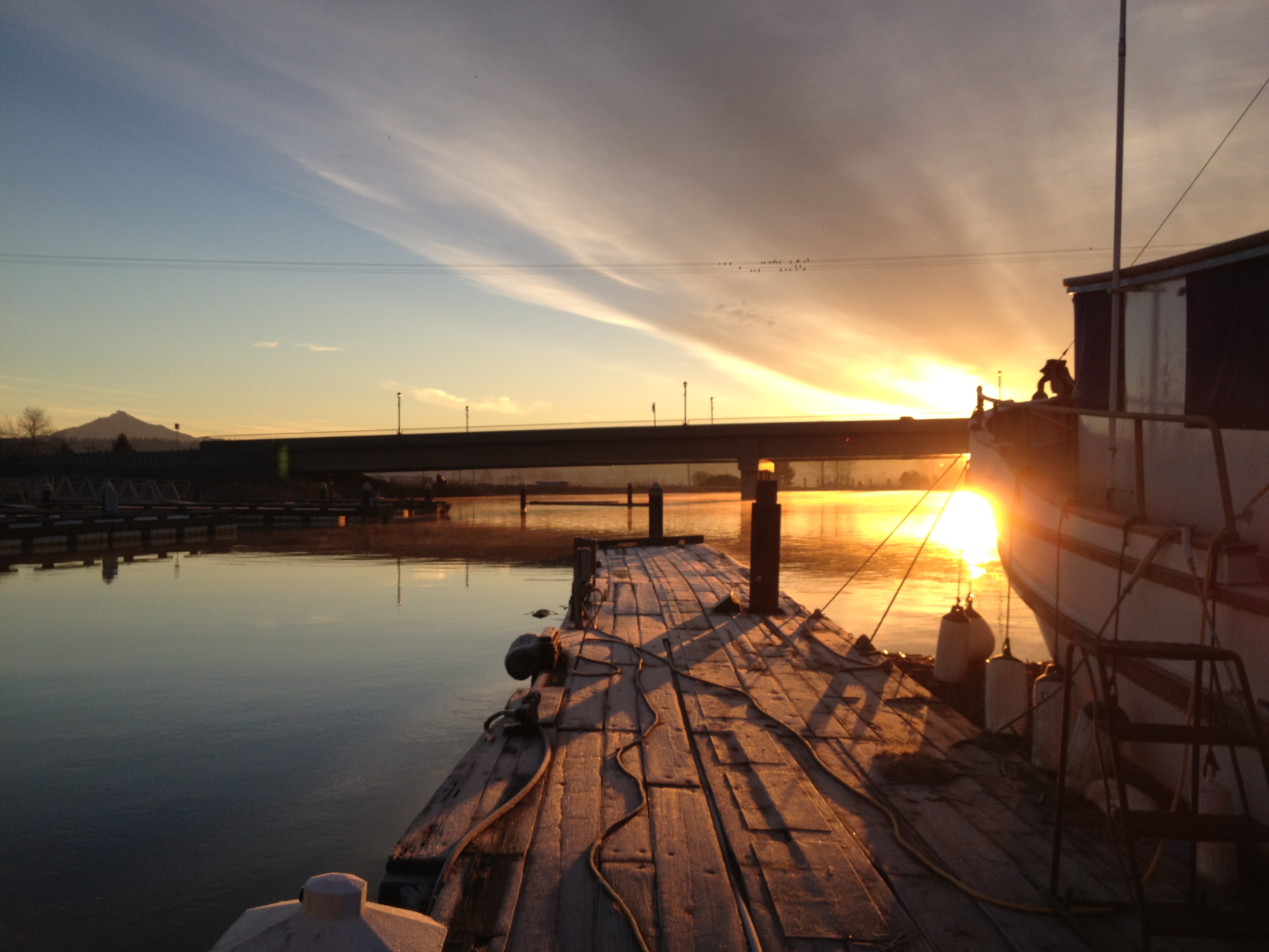 Sunrise at Ebey Waterfront Park