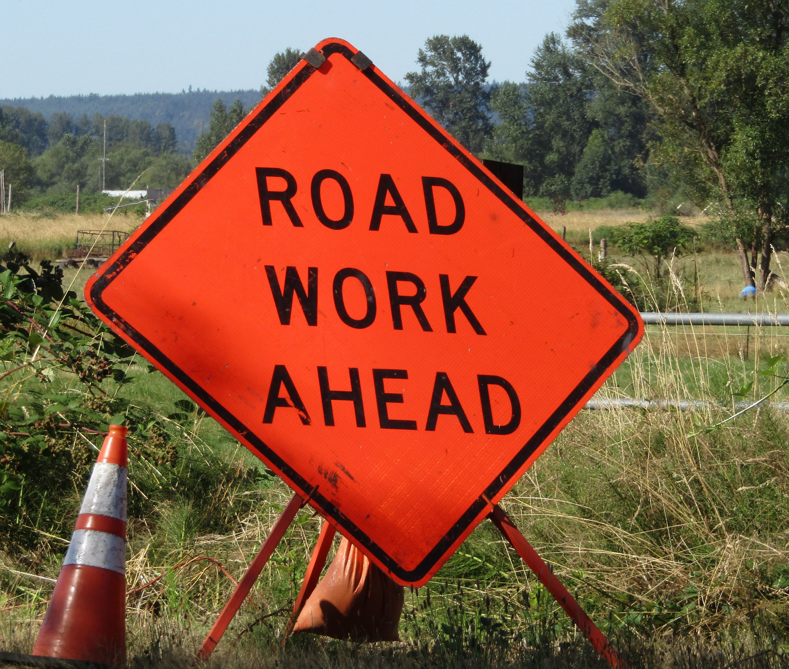Road Work Sign